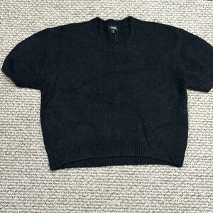 Express NWT black short sleeve sweater medium